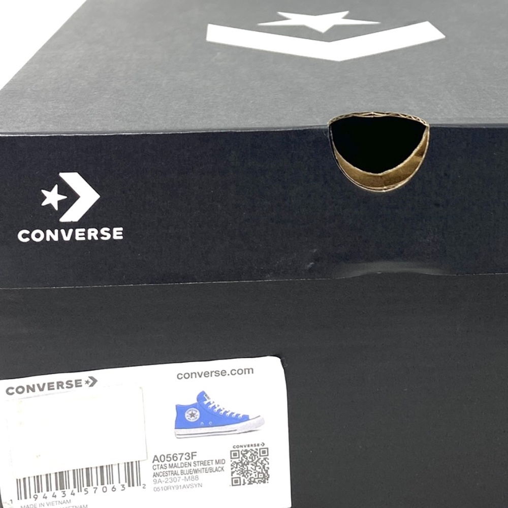 Converse Chuck Taylor Malden Street Shoes For Men Blue Skate Mid Canvas A05673F - Picture 9 of 9